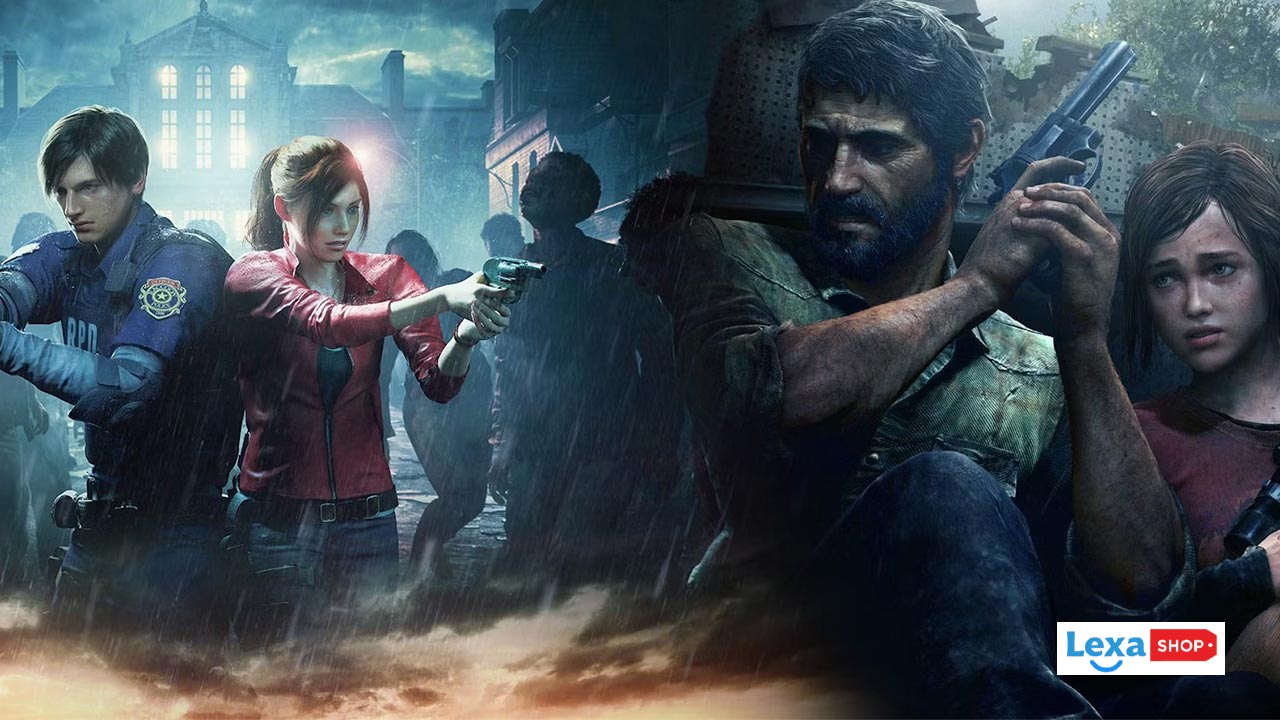 تصویری از دو بازی Resident Evil 2 remake و The Last of US