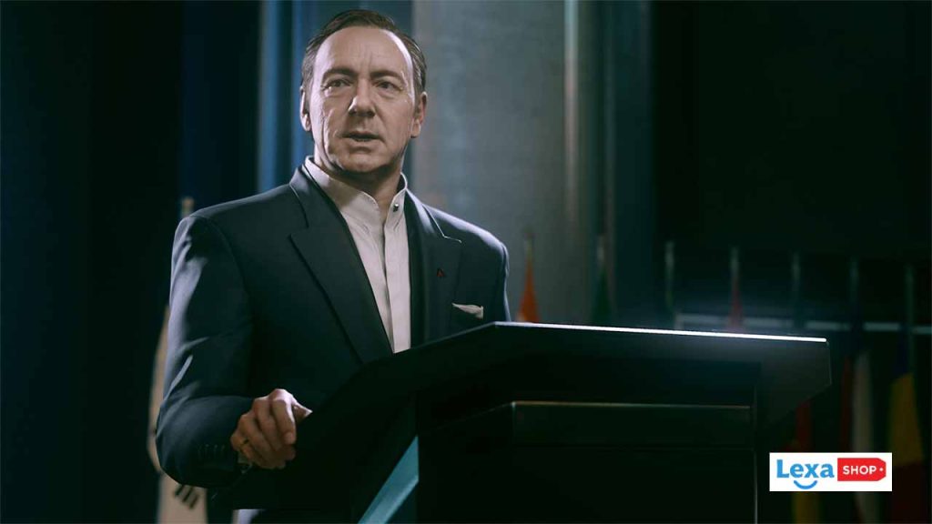 تصویری از کوین اسپیسی در بازی Call of Duty Advanced Warfare