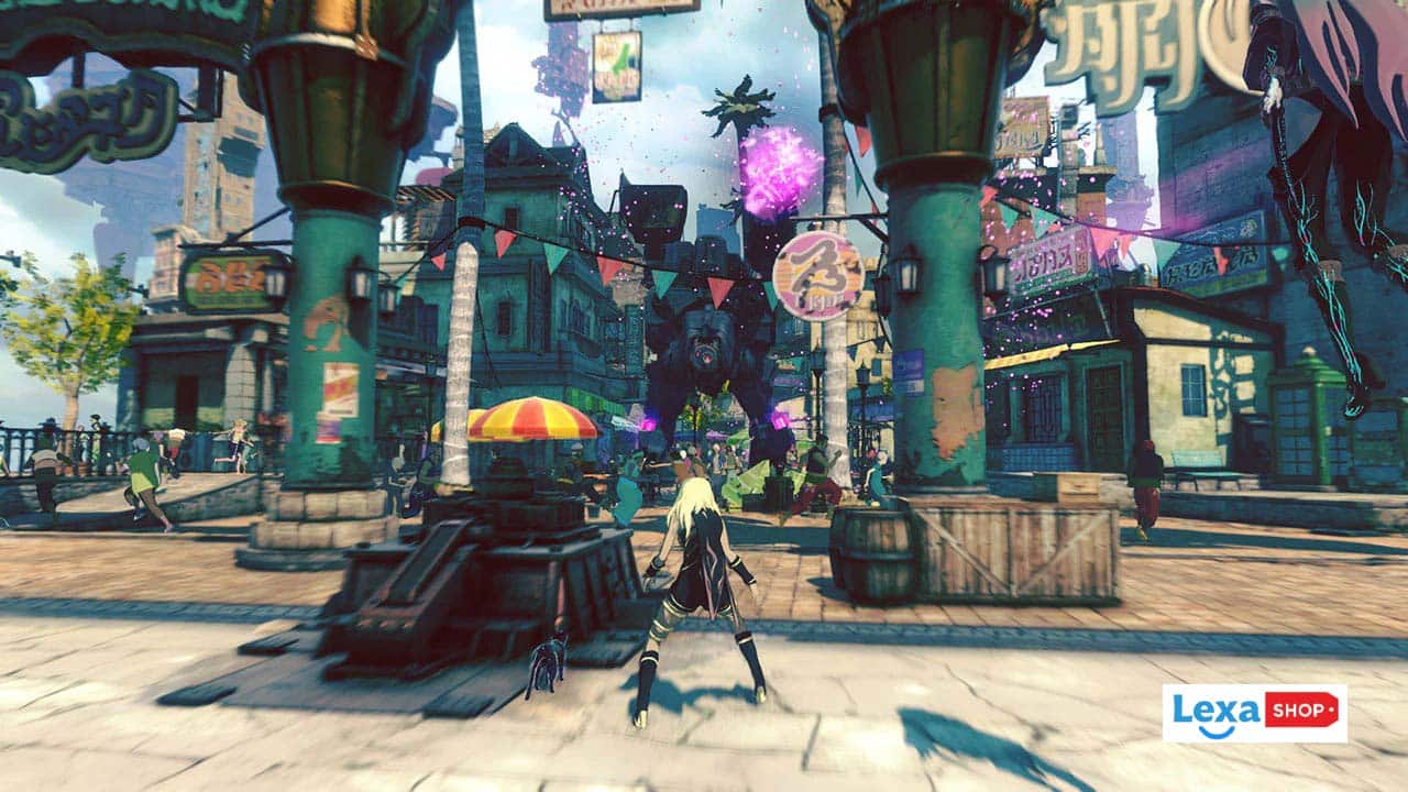 عکسی از گیم پلی بازی Gravity Rush 2