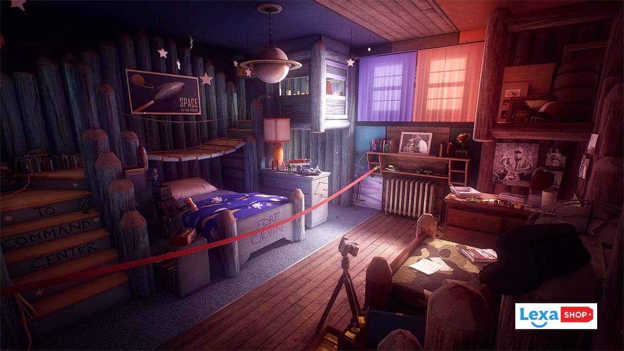 یک اتاق خواب زیبا در بازی Wat Remains of Edith Finch